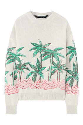 Palms Row Printed Sweater
